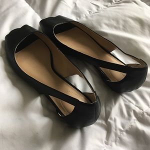 Black Peep Toe Land’s End Flats